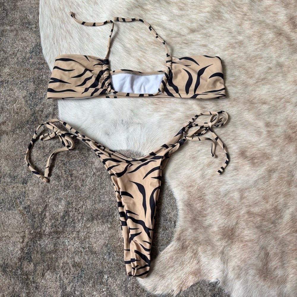 Animal Print Bikini Set